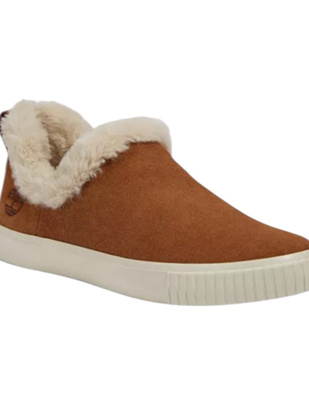 Timberland Skyla Bay Rust Suede Warm Lined Faux Fur Sneaker Booties